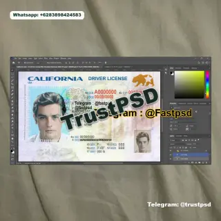 USA California Driving License 2026 UV Layer 2400dpi