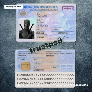 Armenia ID Card PSD Template
