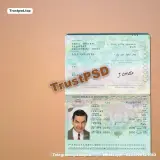 Afghanistan Passport page view picture example