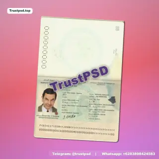 Algeria Passport PSD Template