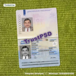 Andorra Passport PSD Template
