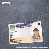 Angola ID Card Version 2 front layout example