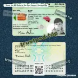 belgium adult id card PSD Template two-sided preview