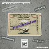 bolivia id card PSD Template back side example