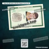 brazil id card PSD Template Version 1 front view editable layout for download