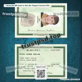 brazil id card Template PSD Version 1 front and back view editable preview for digital download