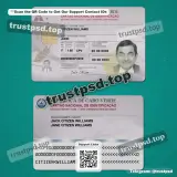 cabo verde id card PSD Template two-sided high quality preview
