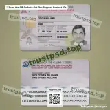 cabo verde id card Template PSD two-sided picture available for download