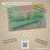 cameroon id card PSD Templates back layout example for digital download