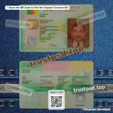 cameroon id card Template PSD front and back document preview available for download