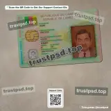 cameroon id card Template PSD front view layout example for download