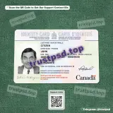 canada id card PSD Template front view high quality preview