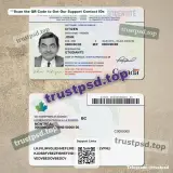 canada id card PSD Templates front and back sample for download