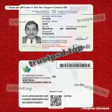 canada id card Template PSD front and back view design preview for digital download