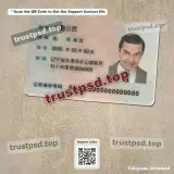 china id card PSD Templates Version 1 front reference preview