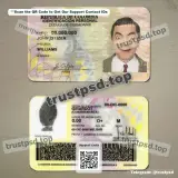 Colombia id card PSD Template version 2 front and back view high quality preview