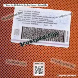 costa rica id card PSD Template version 1 back document example
