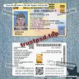 dominican republic id card Template PSD front and back view picture for digital download