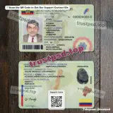 ecuador id card Template PSD front and back sample for download