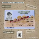 egypt id card PSD Template front view sample for download