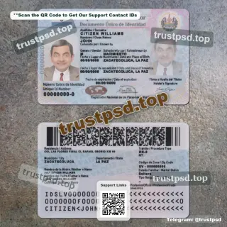 el salvador id psd template