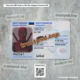 estonia id card PSD Templates version 3 front side example