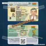 Ghana id card PSD Templates front and back view editable preview for download