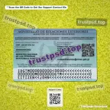 guatemala id card Template PSD version 2 back view layout example for download