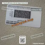 Honduras ID Card Template PSD version 1 back side example