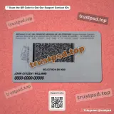 Honduras ID Card Template PSD version 1 back view photo preview