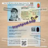 hungary id card PSD Templates front and back view editable preview for digital download