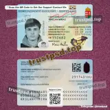 hungary id card Template PSD two-sided picture example for digital download