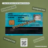 Italy old blue id card Template PSD version 1 back side high quality preview
